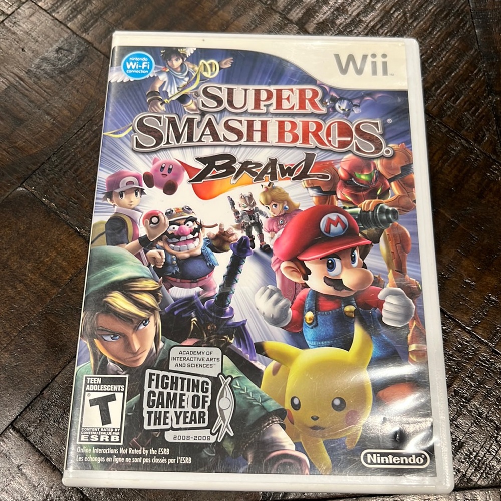 Wii Super Smash Bros Brawl Nintendo CD Game